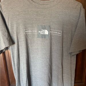 The North Face Men's Heather Gray Logo T-Shirt
